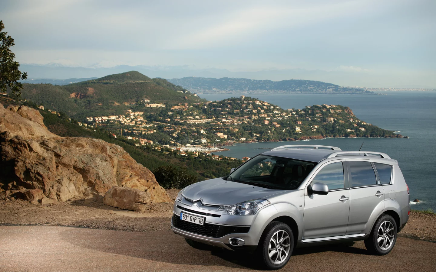 горы, фон, c crosser, citroen