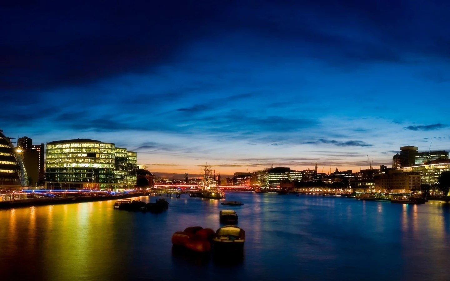 река, вечер, london, лондон