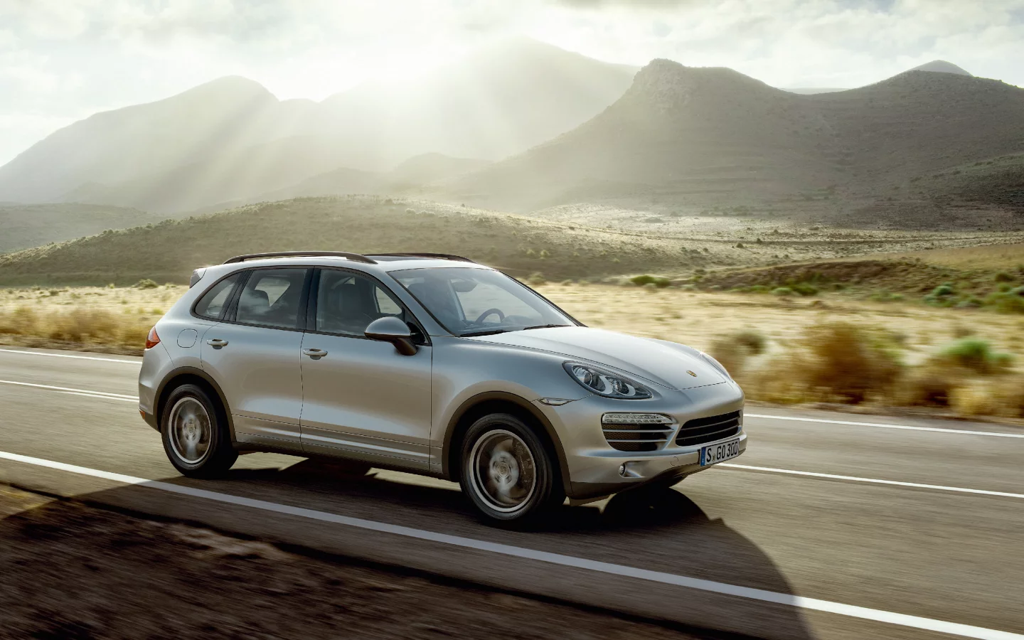 silver, cayenne, porsche