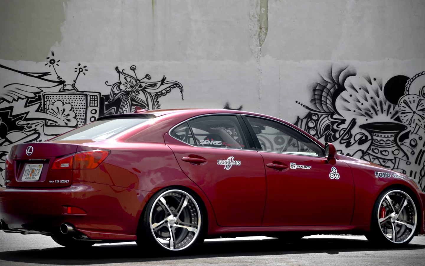lexus, граффити, tuning, is250
