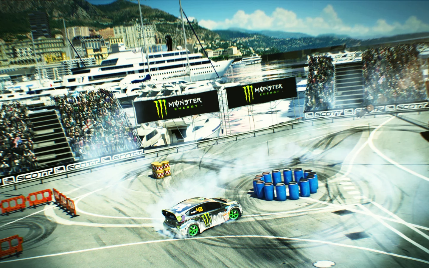 ford, monster energy, монте-карло, gymkhana, игра, game, dirt 3, стадион