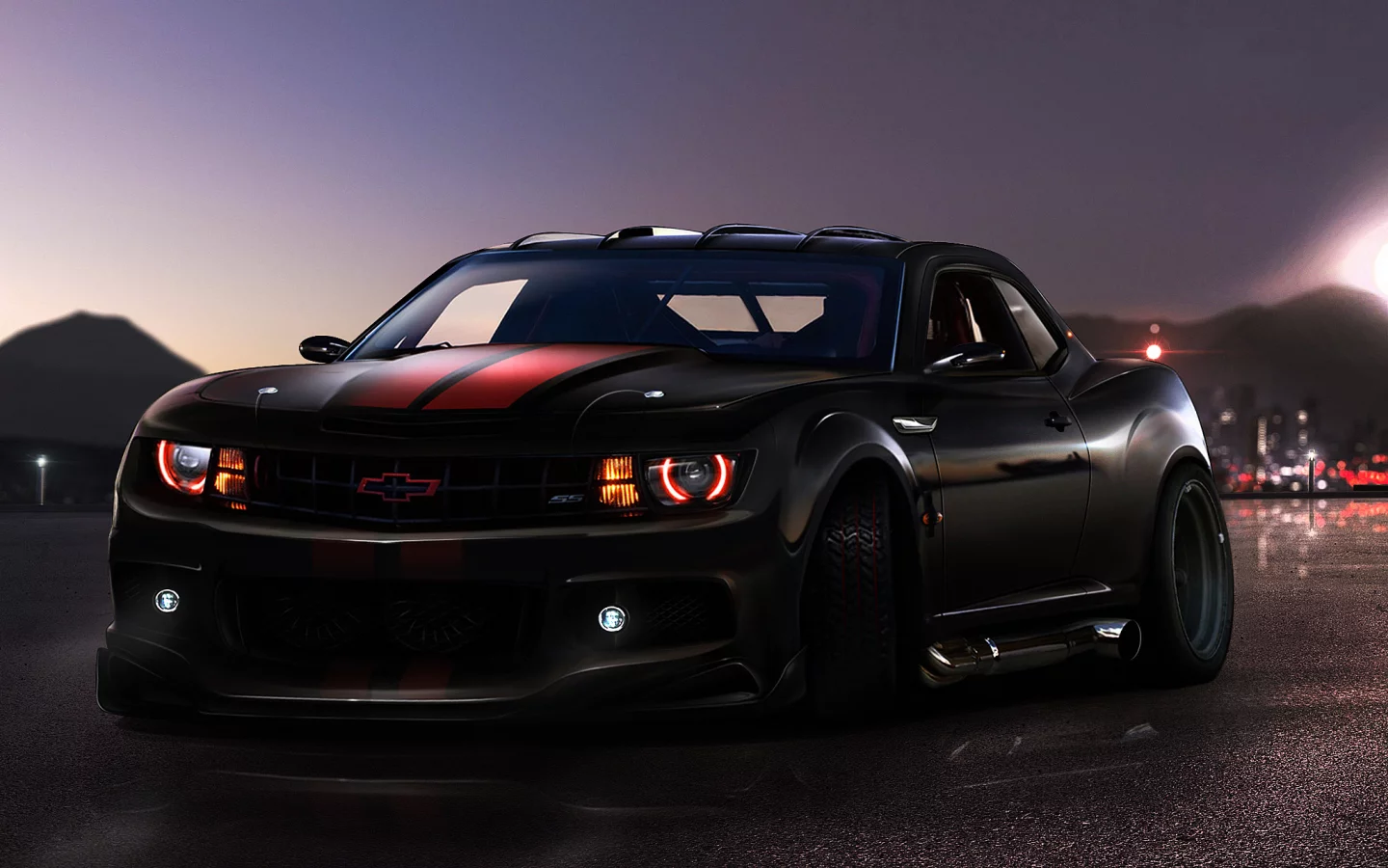 chevrolet, camaro, тюнинг, рисованый