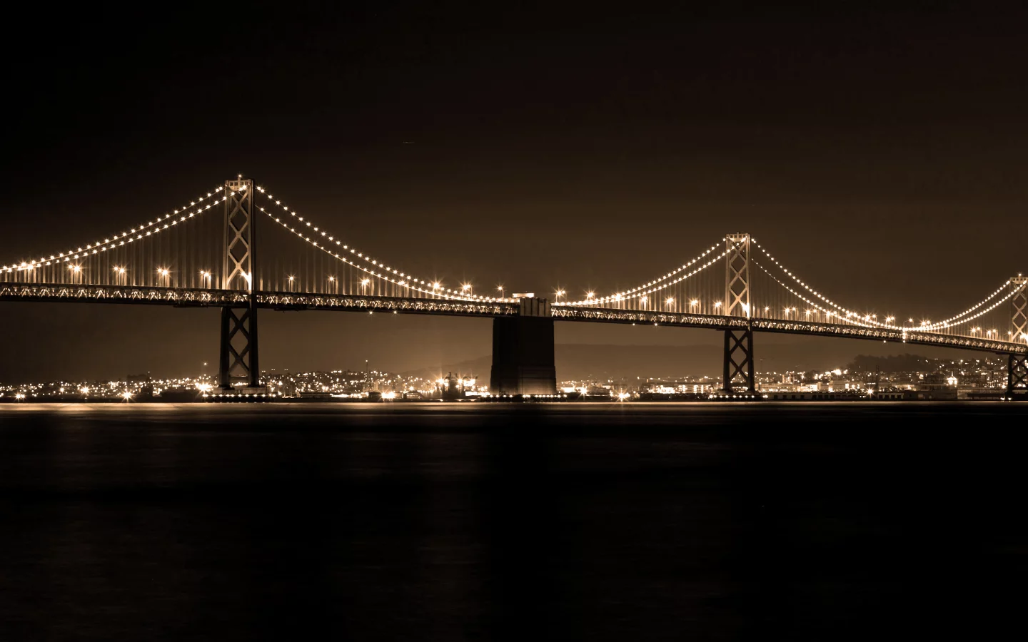 the bay bridge, san francisco, skyline