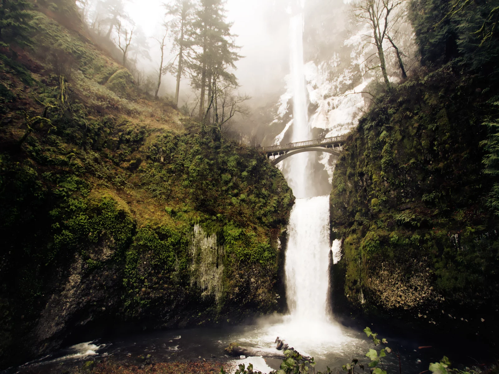 водопад, winter falls, зима, скалы