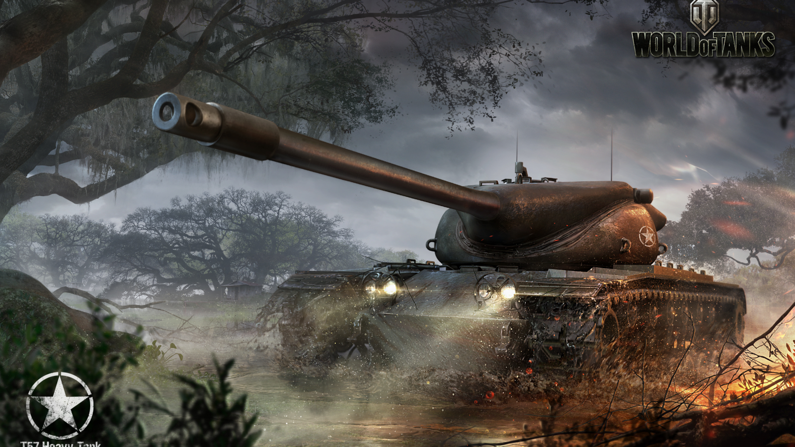 Картинка на рабочий стол T57 Heavy Tank, Art, Арт, war, world of tanks, танк,  мир танков, война, wot 1600 x 900