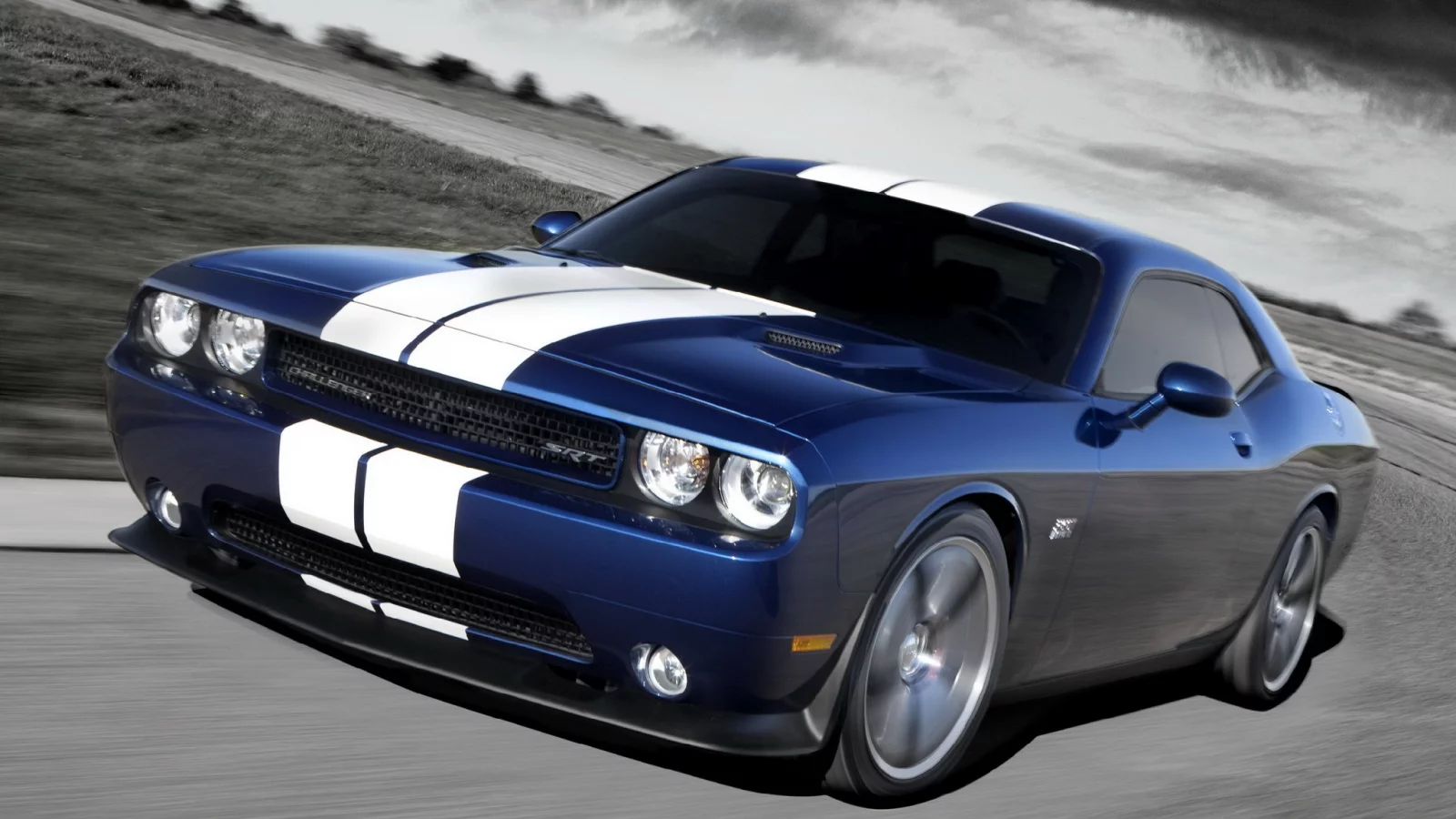 передняя часть, inaugural edition, blue, dodge, srt8, challenger, 392