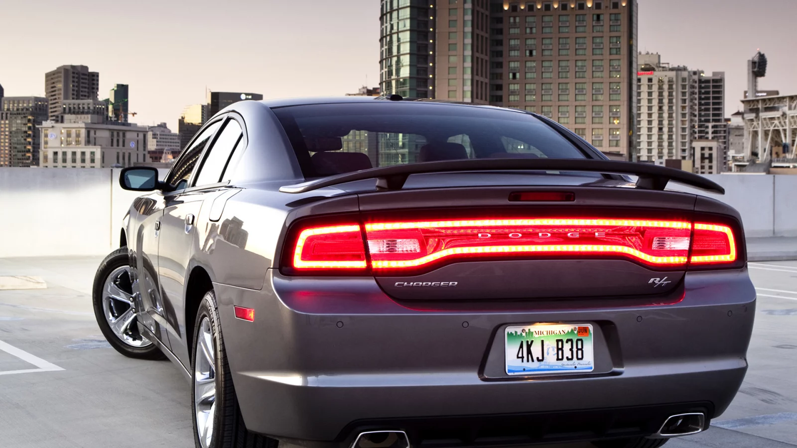 charger, r t, muscle car, р т, дом, вид сзади, мускул кар, парковка, чарджер, додж, dodge