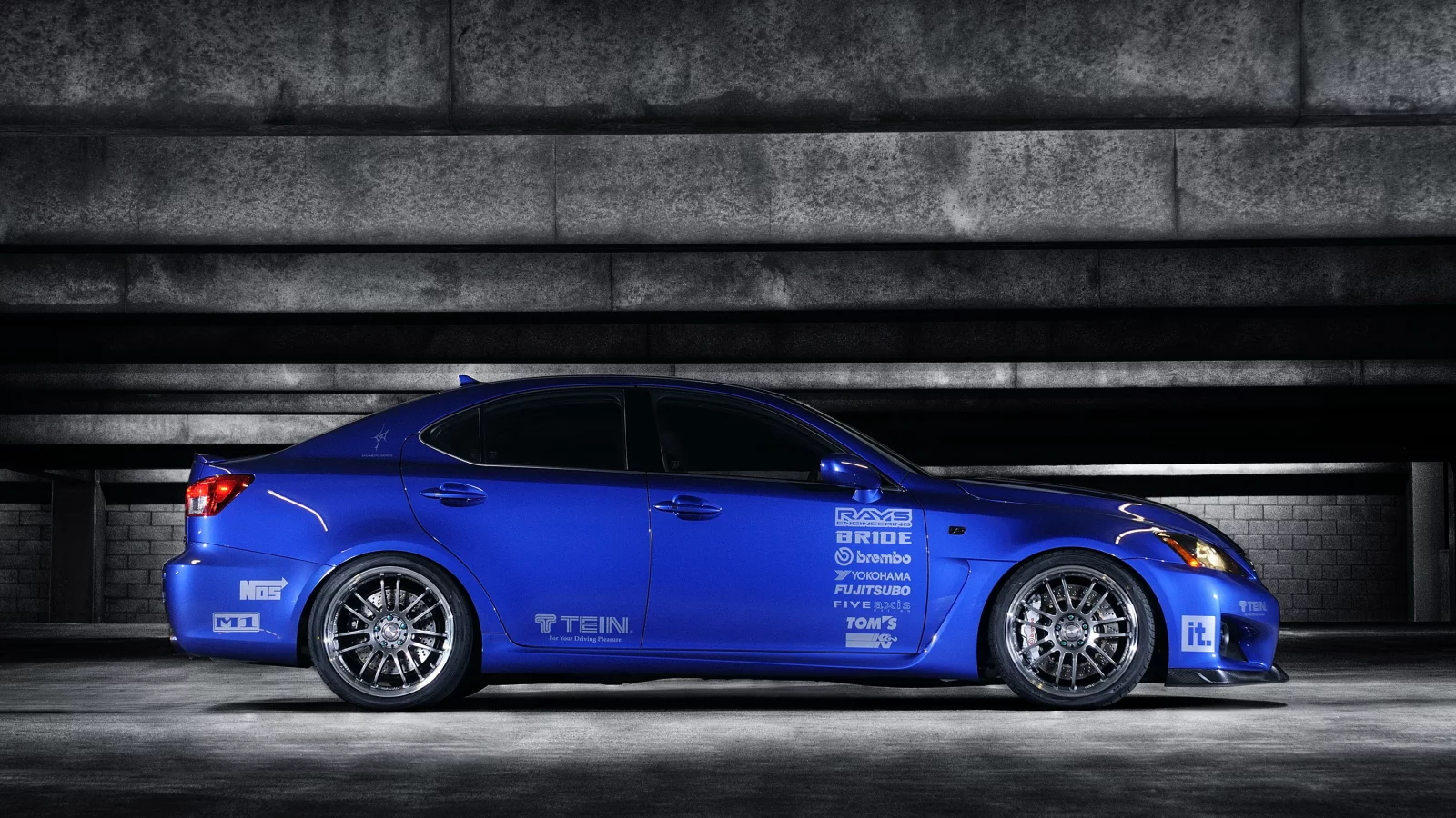 тюнинг, парковка, lexus, лексус, is-f, синий