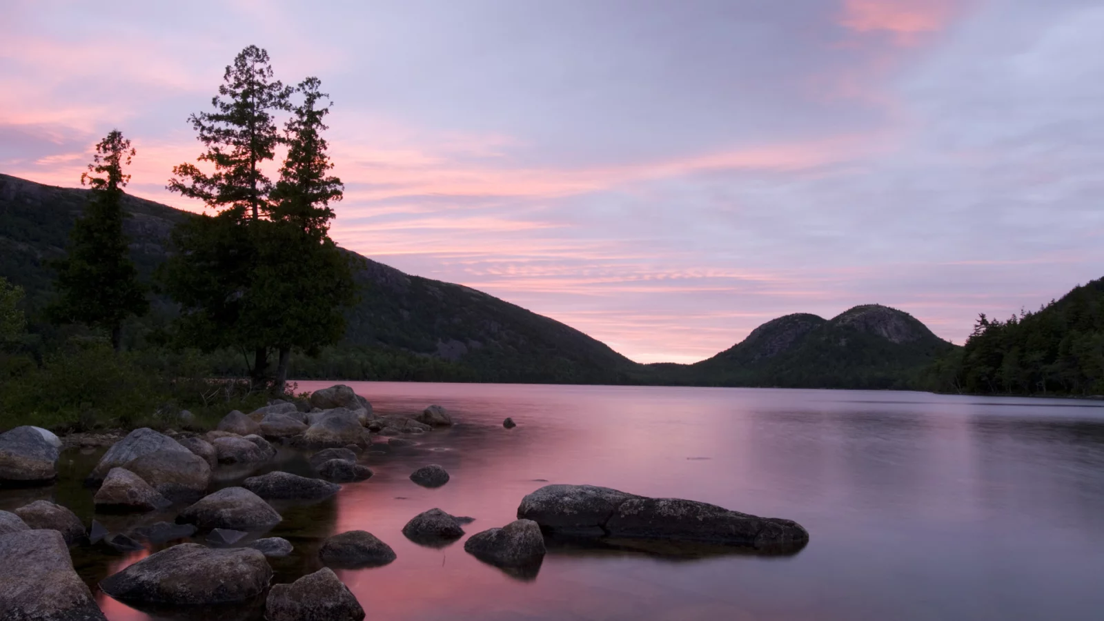 пейзаж, камни, горы, природа, nature, закат, небо, озеро, сиреневый