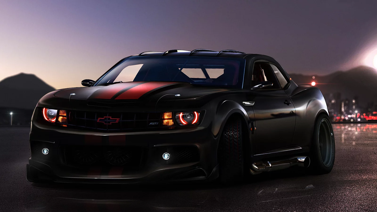 chevrolet, camaro, тюнинг, рисованый