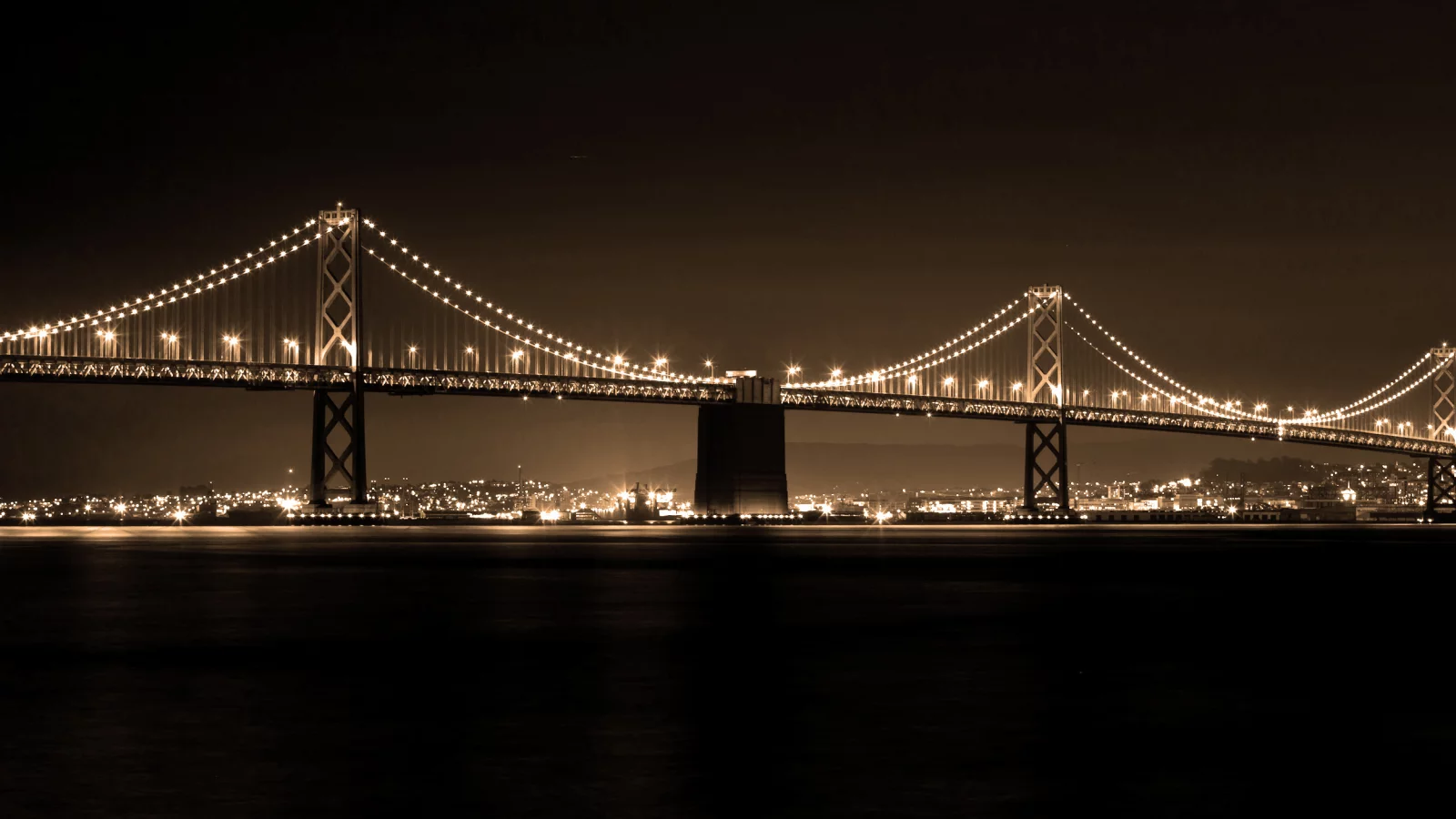 the bay bridge, san francisco, skyline