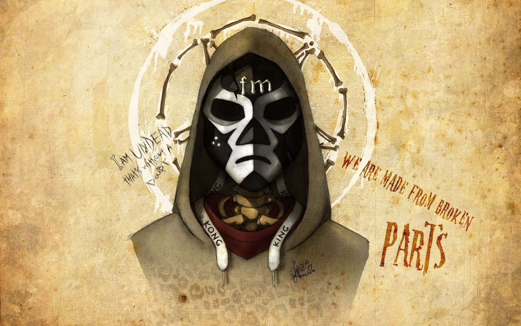 hollywood undead, маска, notes from the underground, funny man