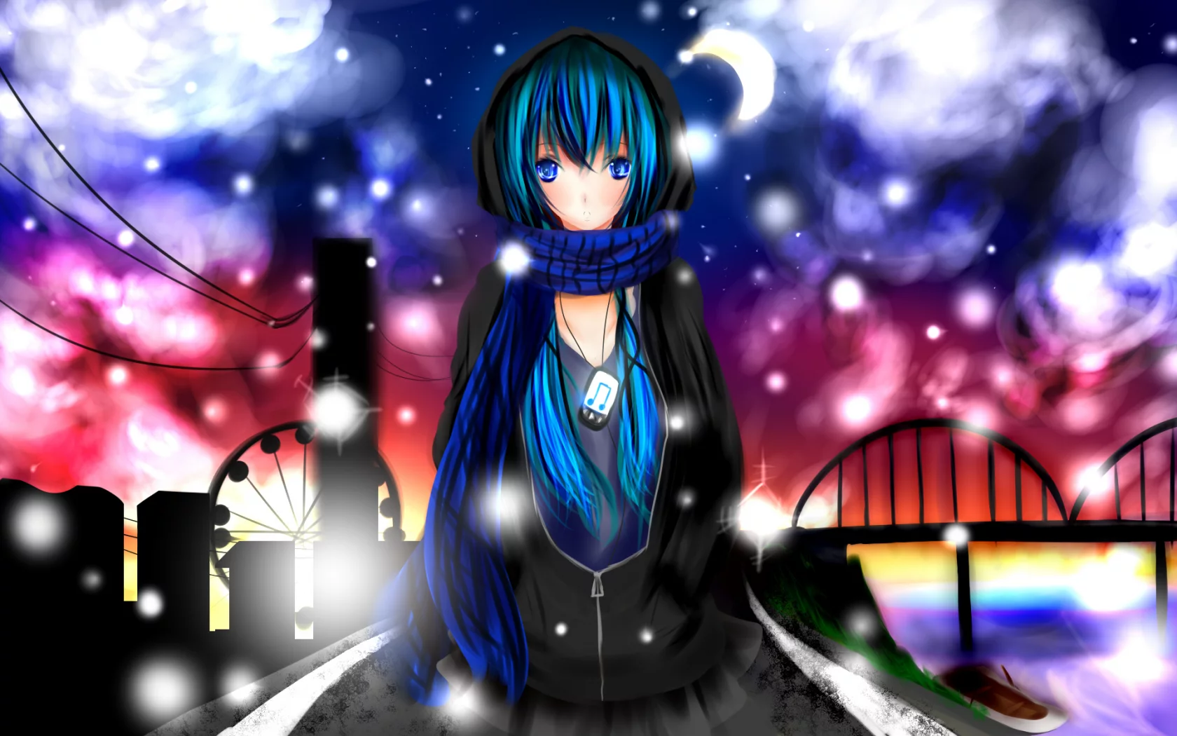 eyes, blue, mikuo, hatsune, vocaloid