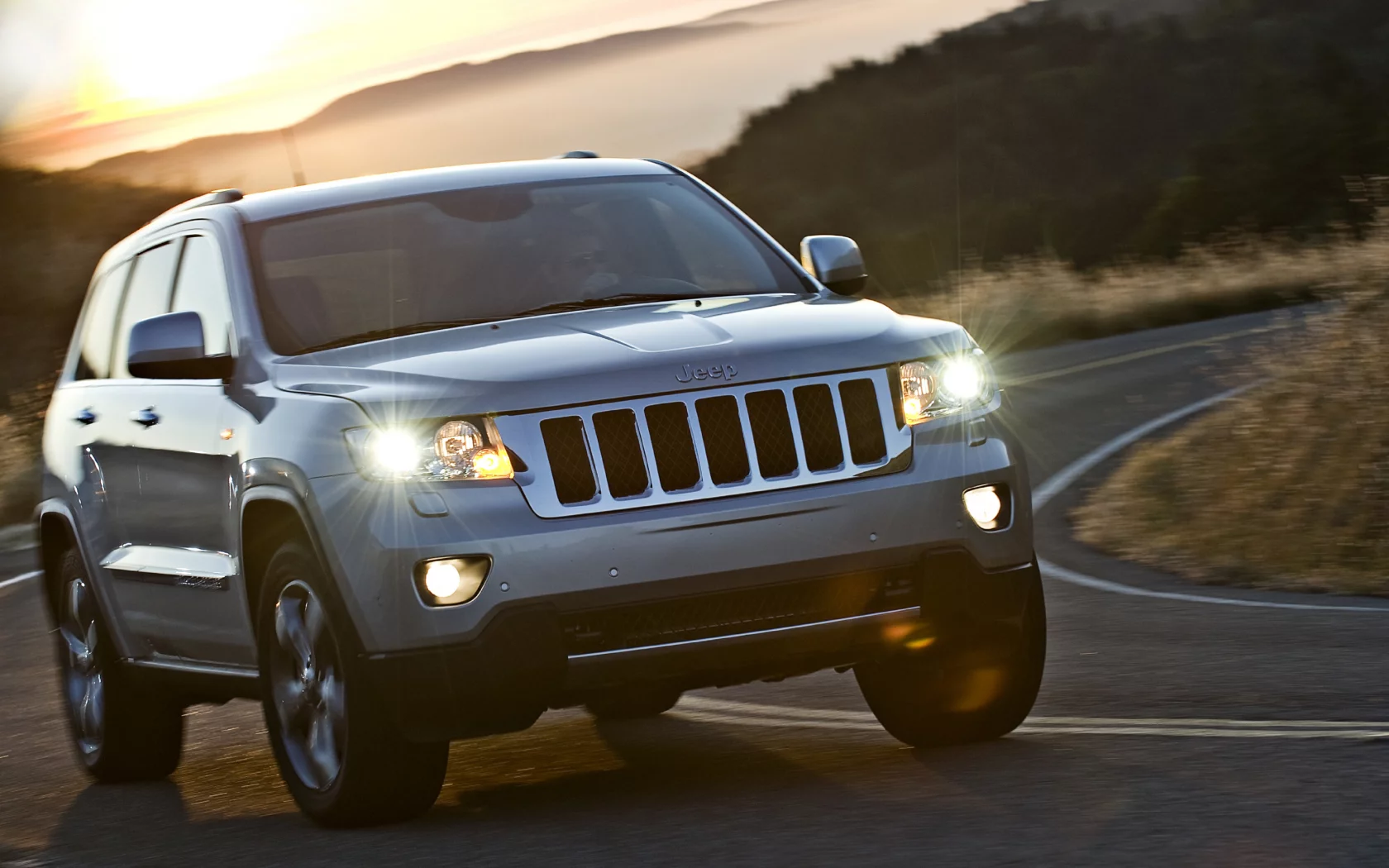 jeep, grand cherokee, silver