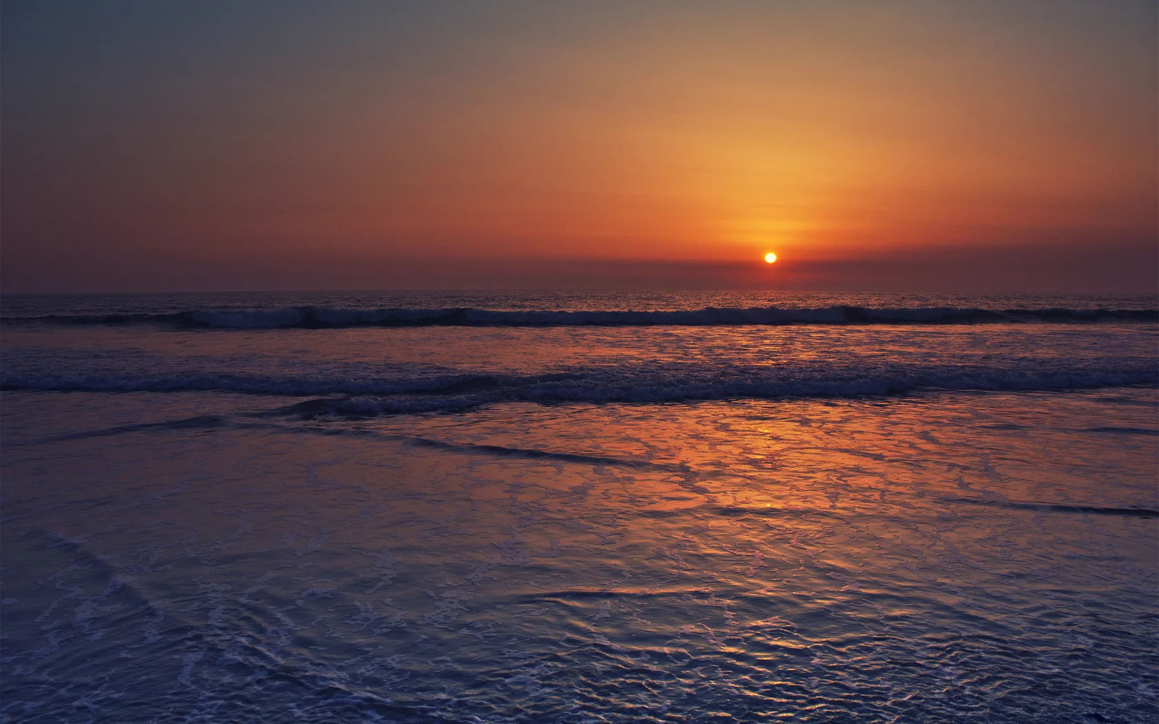 вода, закат, landscape, волны, побережье, море, сумерки, горизонт, лучи, пейзажи