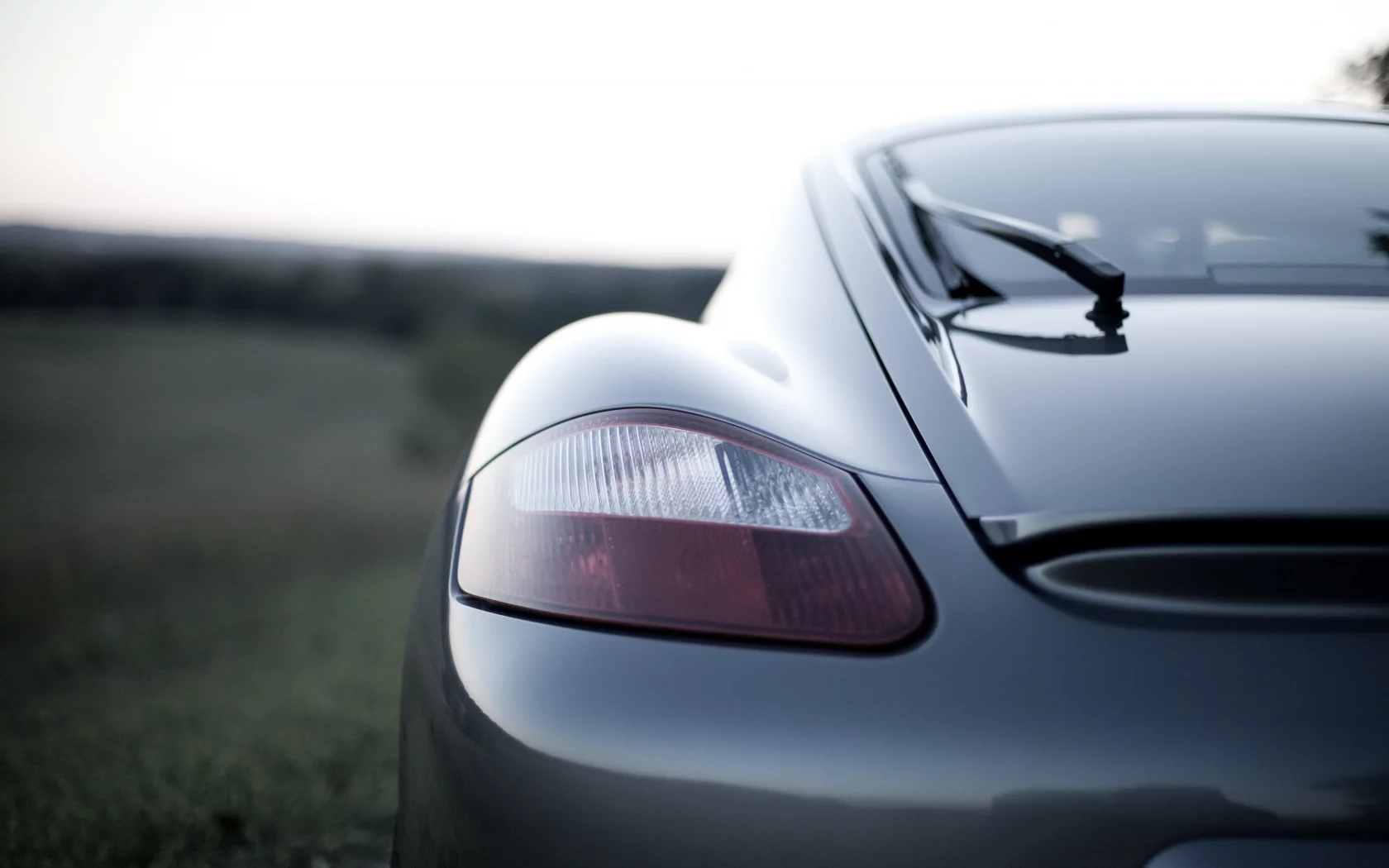 porsche, зад, cayman, фара