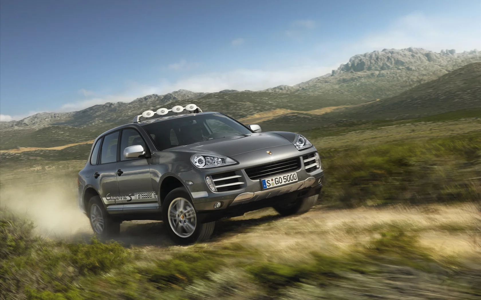 скорость, небо, равнины, porche, transsyberia, cayenne s
