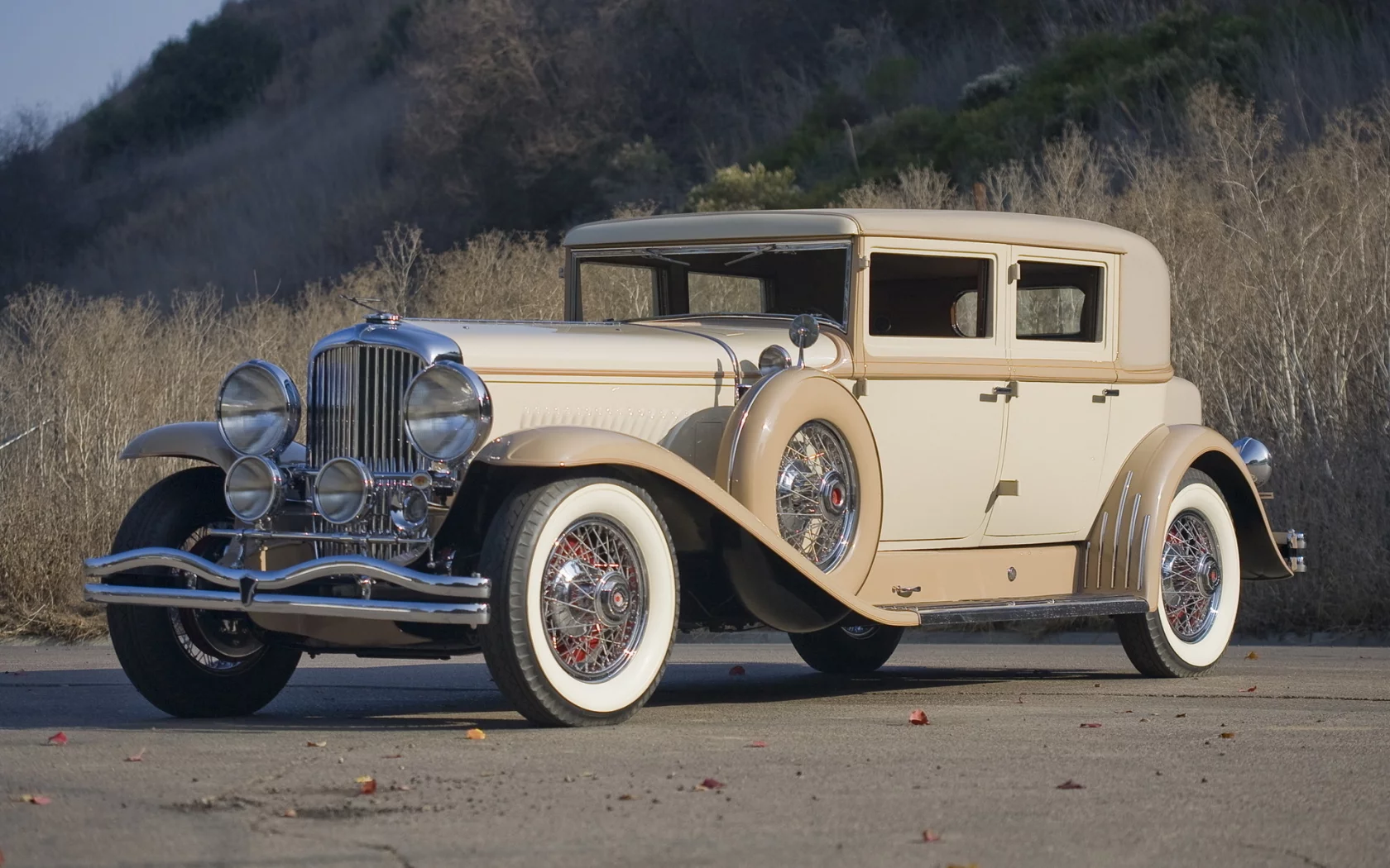 duesenberg j 232 arlington sedan lwb by derham, дорога, 1930