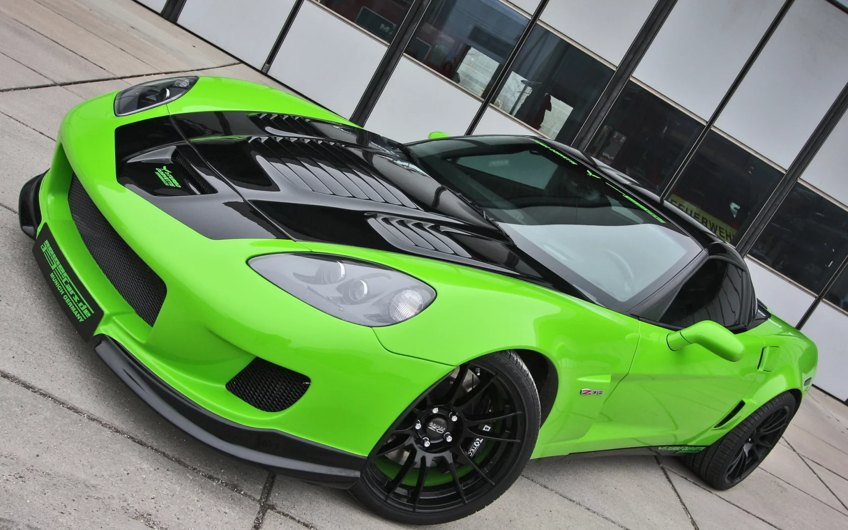 зелёный, z06, geiger, (c6), chevrolet, green, corvette, корвет, шевроле