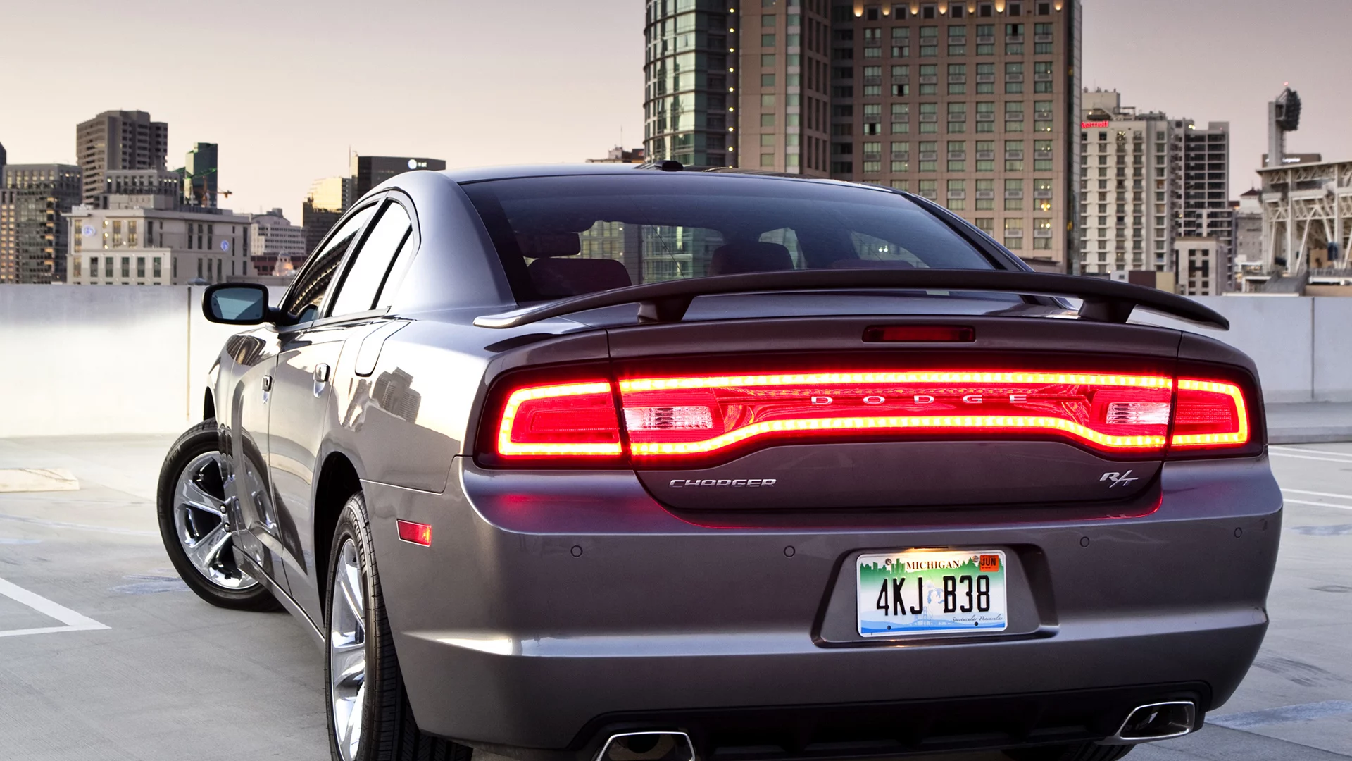 charger, r t, muscle car, р т, дом, вид сзади, мускул кар, парковка, чарджер, додж, dodge