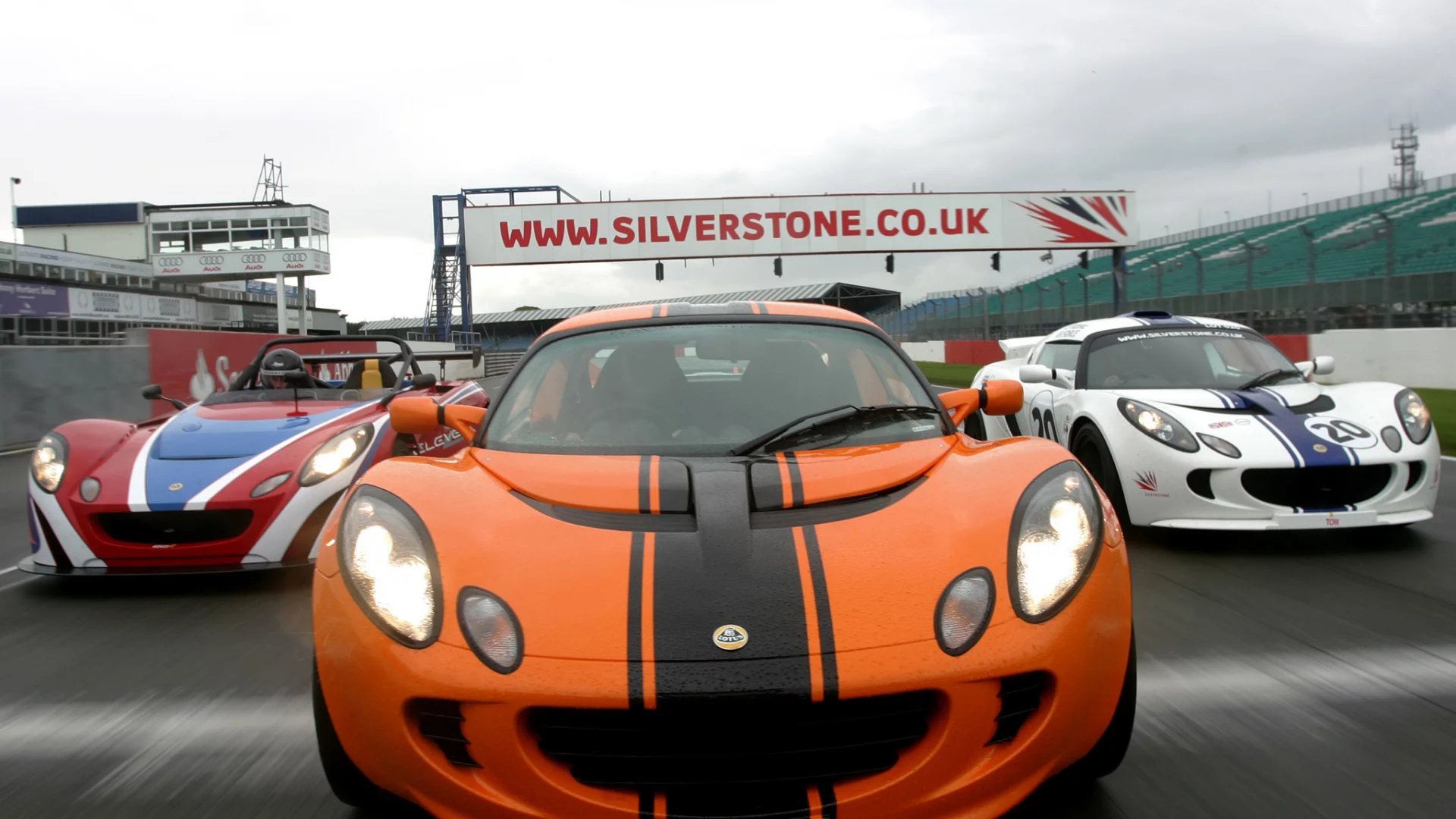 orange, lotus, гонка, трасса, elise, white, race