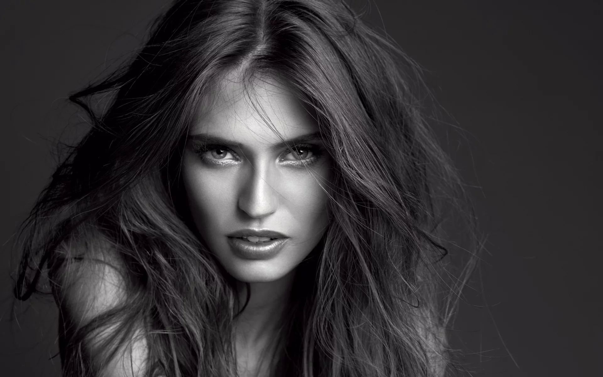 фотомодель, черно-белая, bianca balti, девушка