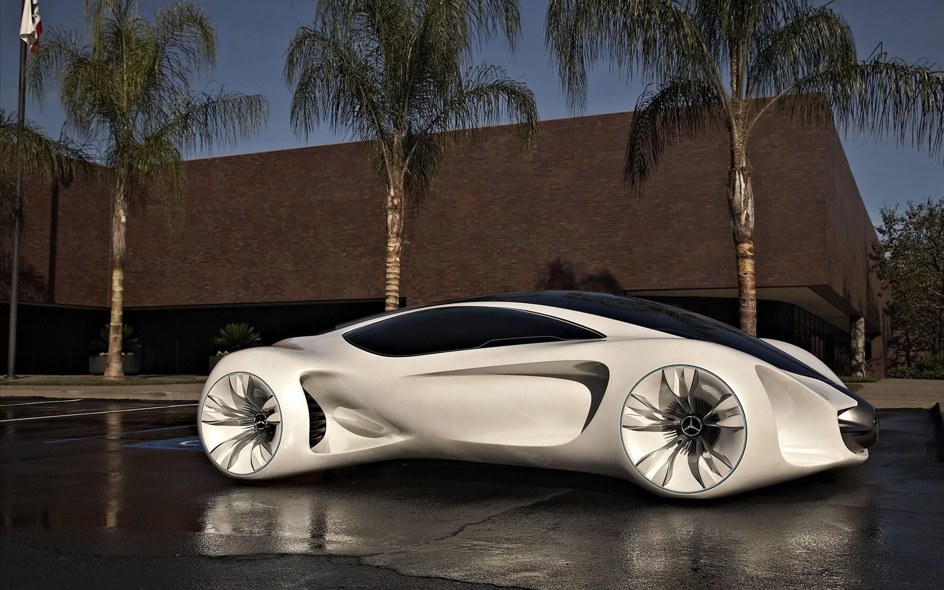 машина, цвет белый, авто, улица, concept car, стоянка, mercedes, концепция 24 серия