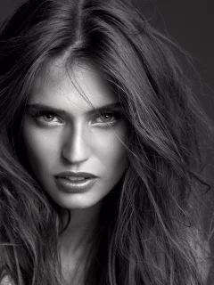 фотомодель, черно-белая, bianca balti, девушка