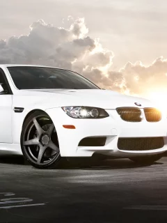 свет, облака, bmw