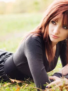 взгляд, рыжая, susan coffey, девушка, модель