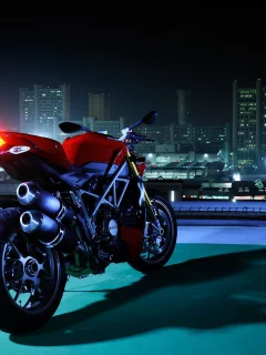 ducati, огни, ночь, город