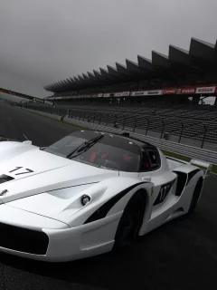 трибуны, дорога, спорткар, fxx, трек, ferrari