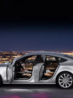 обои, город, машина, wallpaper, audi, ночь, a7, sportback, пейзаж
