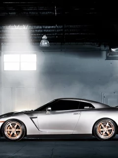 тюнинг, nissan gt-r r35, дым