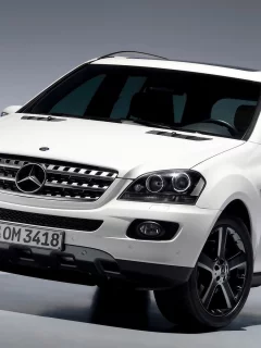 ml350, mercedes, белый