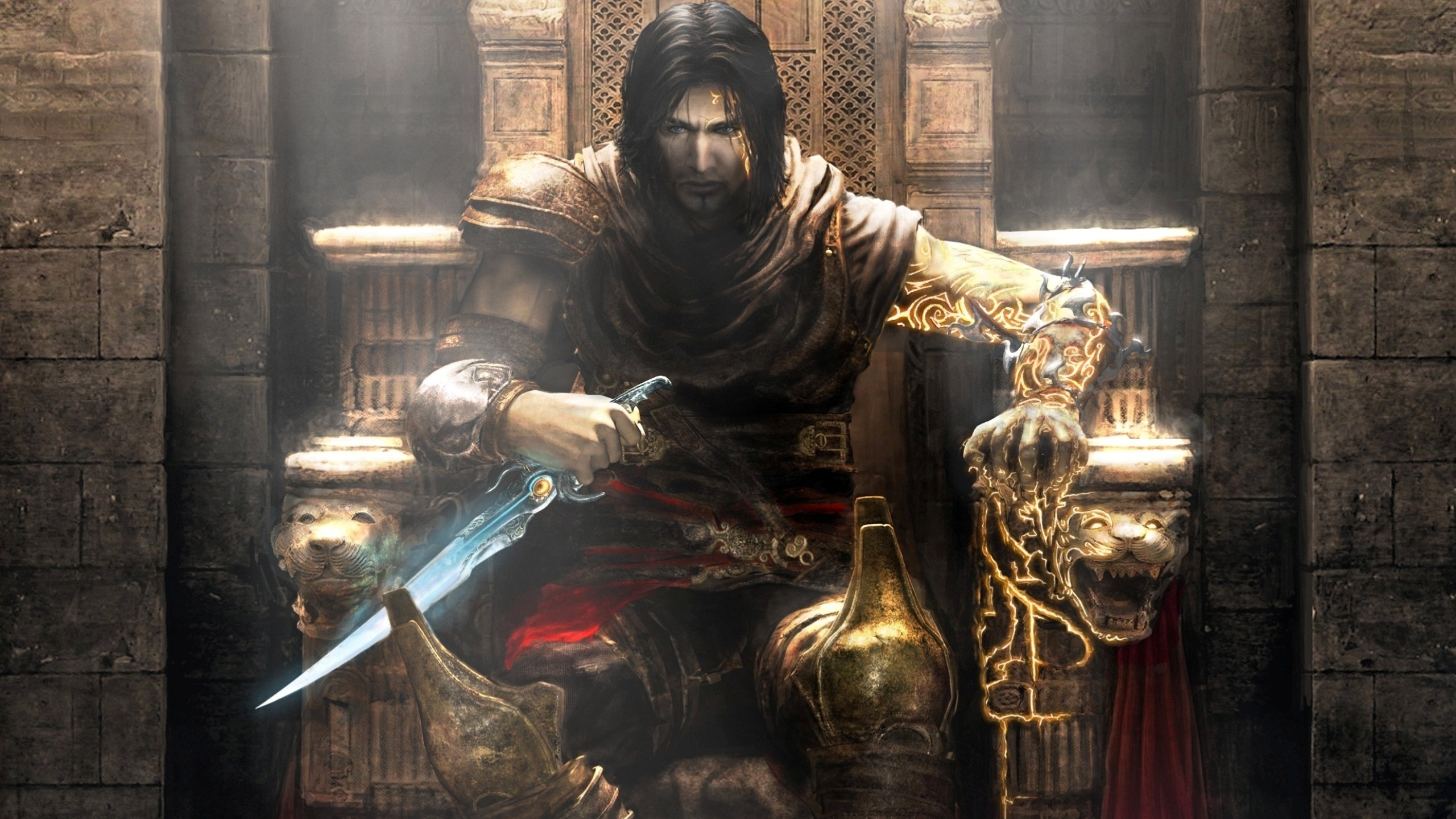 Картинка на рабочий стол the two thrones, prince of persia, игры, game  wallpapers, два трона, принц персии 2560 x 1440