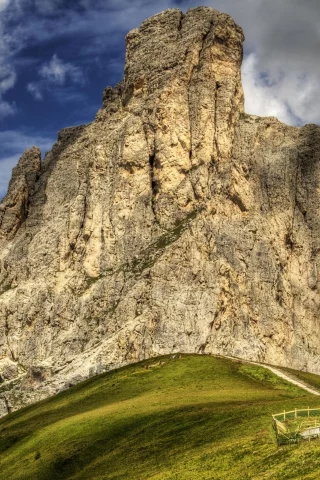 пейзаж, дом, природа, трава, горы