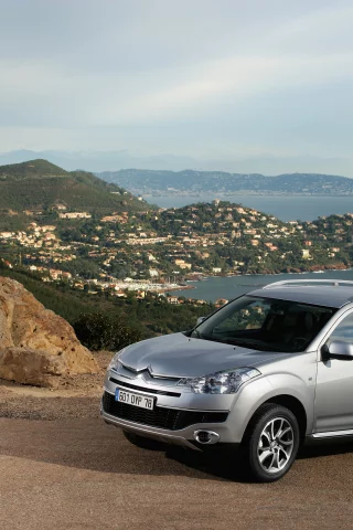 горы, фон, c crosser, citroen