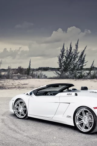 небо, gallardo, lamborghini, облака