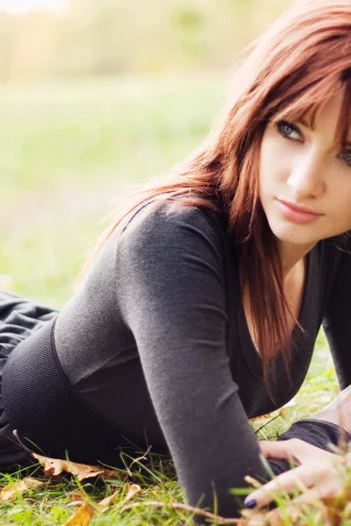 взгляд, рыжая, susan coffey, девушка, модель