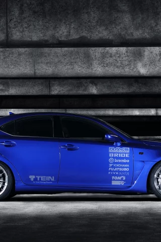 тюнинг, парковка, lexus, лексус, is-f, синий
