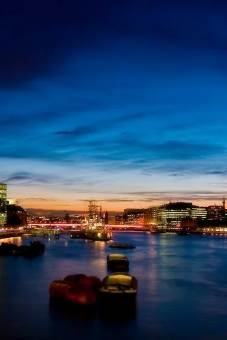 река, вечер, london, лондон