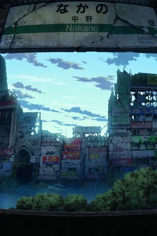 токио, nakano, мир после людей, станция