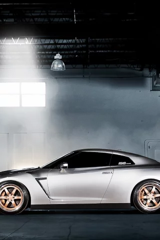 тюнинг, nissan gt-r r35, дым