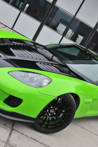 зелёный, z06, geiger, (c6), chevrolet, green, corvette, корвет, шевроле