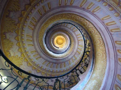 лестница, тунель, спираль
