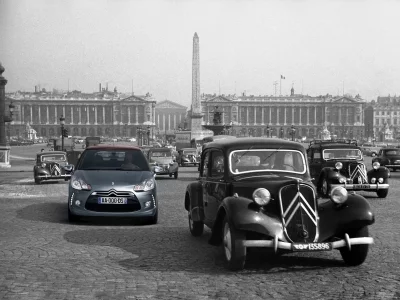креативная идея, citro__n ds3, старое фото, чёро-белое, новая обработка