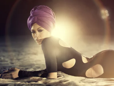 певица, бейонсе, beyonce, свет, песок