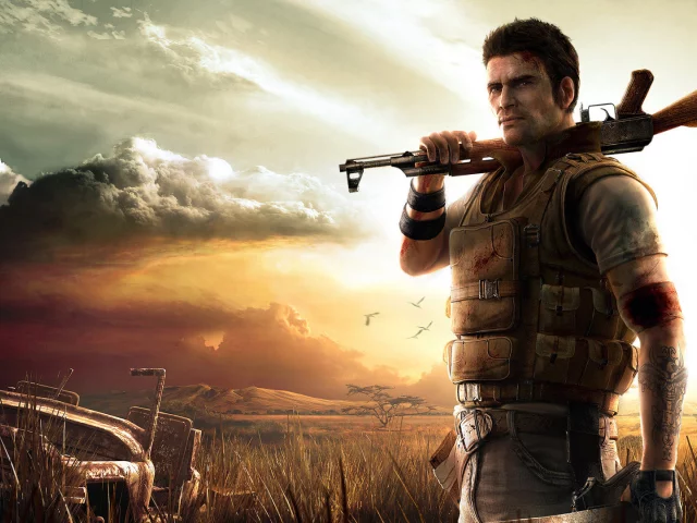 far cry, поле, африка, игра, лето