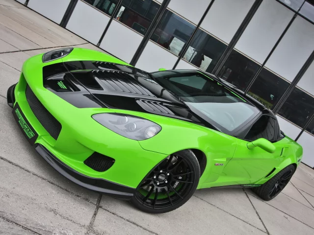 зелёный, z06, geiger, (c6), chevrolet, green, corvette, корвет, шевроле